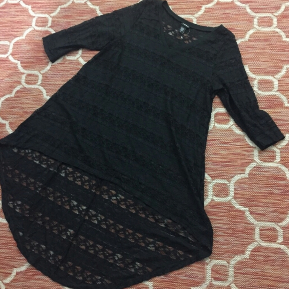 Torrid High Low Lacy Tunic